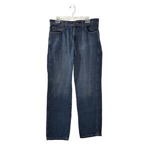 DKNY men’s relaxed fit medium wash jeans size 34”x32”.   #46-1911